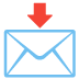 envelope with arrow on Google