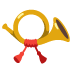 postal horn emoji on Google