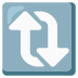 clockwise vertical arrows on Google