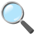 magnifying glass tilted left on Google