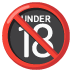 no one under eighteen emoji on Google