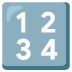 input numbers emoji on Google