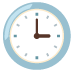 three o’clock emoji on Google
