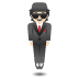 person in suit levitating: light skin tone on Google