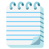 spiral notepad emoji on Google