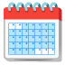 spiral calendar emoji on Google