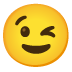 winking face on Google