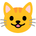 grinning cat emoji on Google