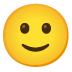 slightly smiling face on Google