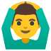 man gesturing OK on Google