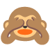 see-no-evil monkey emoji on Google