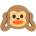 hear-no-evil monkey emoji on Google