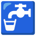 potable water emoji on Google