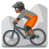 person mountain biking: medium-dark skin tone on Google