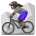 woman mountain biking: medium-dark skin tone on Google