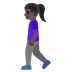 woman walking: dark skin tone on Google