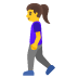 woman walking on Google