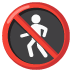 no pedestrians on Google