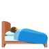 person in bed on Google