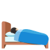 person in bed: light skin tone on Google