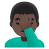 man facepalming: dark skin tone emoji on Google