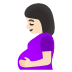 pregnant woman: light skin tone on Google