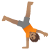 person cartwheeling: medium skin tone on Google