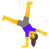 woman cartwheeling on Google