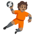 person playing handball: medium skin tone on Google