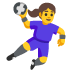 woman playing handball on Google