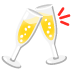 clinking glasses on Google