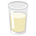 glass of milk emoji on Google
