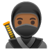 ninja: medium-dark skin tone on Google