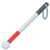 white cane emoji on Google
