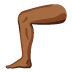 leg: medium-dark skin tone emoji on Google