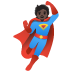 superhero: dark skin tone on Google
