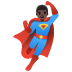 man superhero: dark skin tone on Google