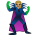 woman supervillain: medium-light skin tone emoji on Google