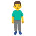 man standing on Google