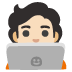 technologist: light skin tone on Google