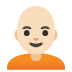 person: light skin tone, bald on Google