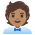 office worker: medium skin tone on Google