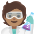 scientist: medium skin tone on Google