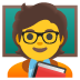 teacher emoji on Google