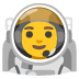 astronaut emoji on Google