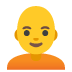 person: bald emoji on Google