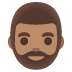 man: medium skin tone, beard on Google
