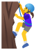 woman climbing on Google
