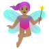 woman fairy: medium skin tone on Google