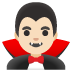 man vampire: light skin tone on Google